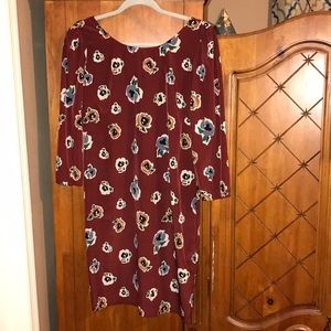 NWT Francesca's Boutique 3/4 sleeve dress Sz M